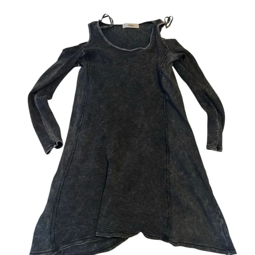 Able Black Long Sleeve Dress